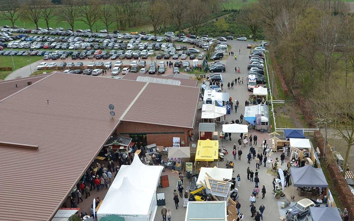 Haus und Garten WELT Messe von oben fotografiert
