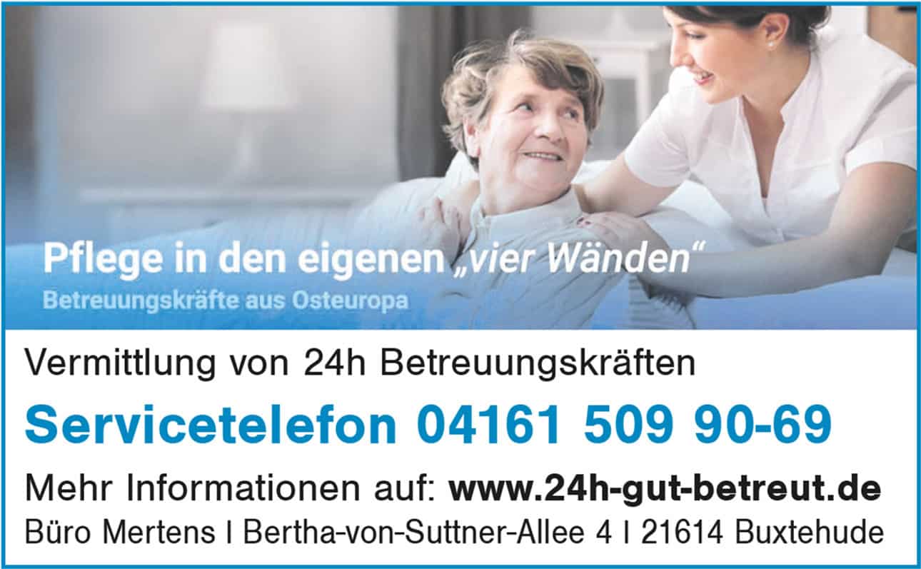 WasWoFinden MertensBetreuung Polnische 24 Stunden Pflegekräfte Anzeige