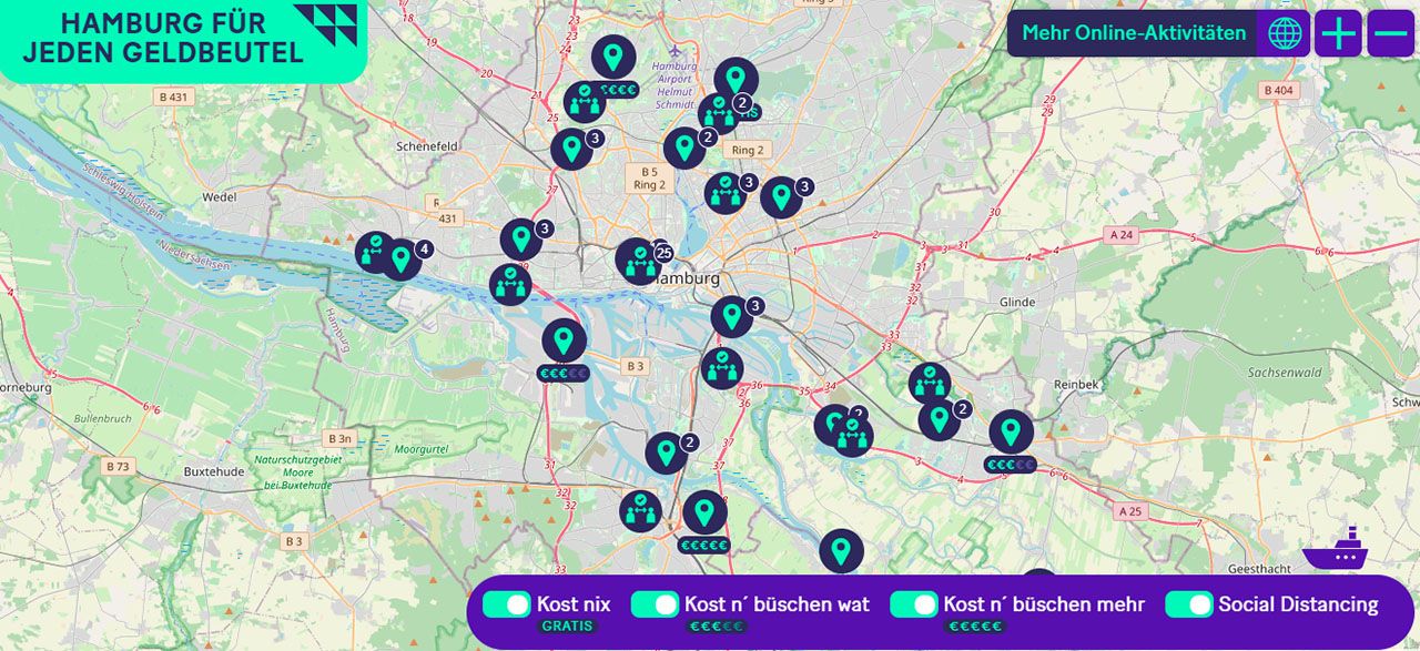 Neu! Freizeitkarte für Hamburg
