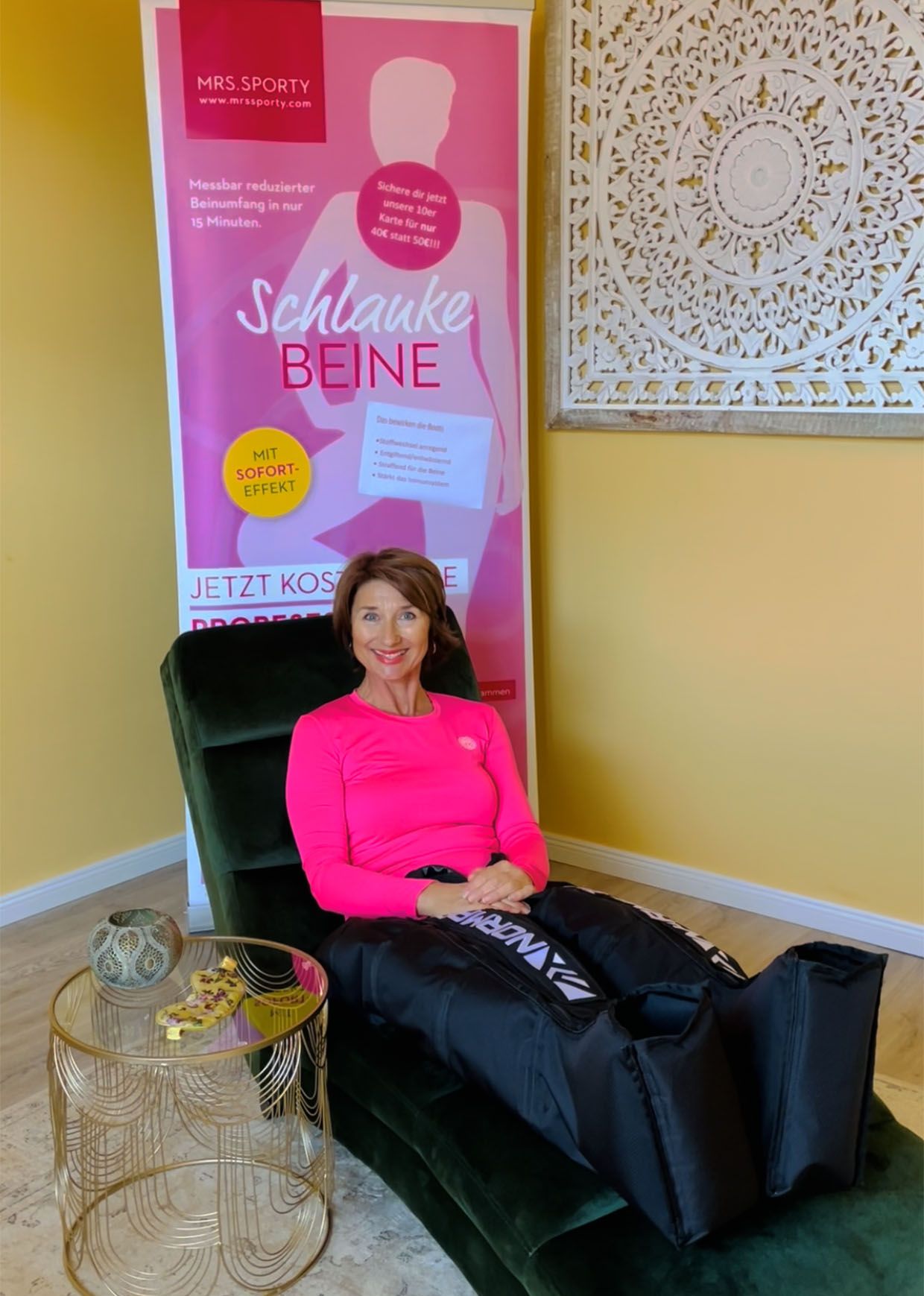 Dynamische Lymphmassage mit Mrs Sporty aus Hittfeld