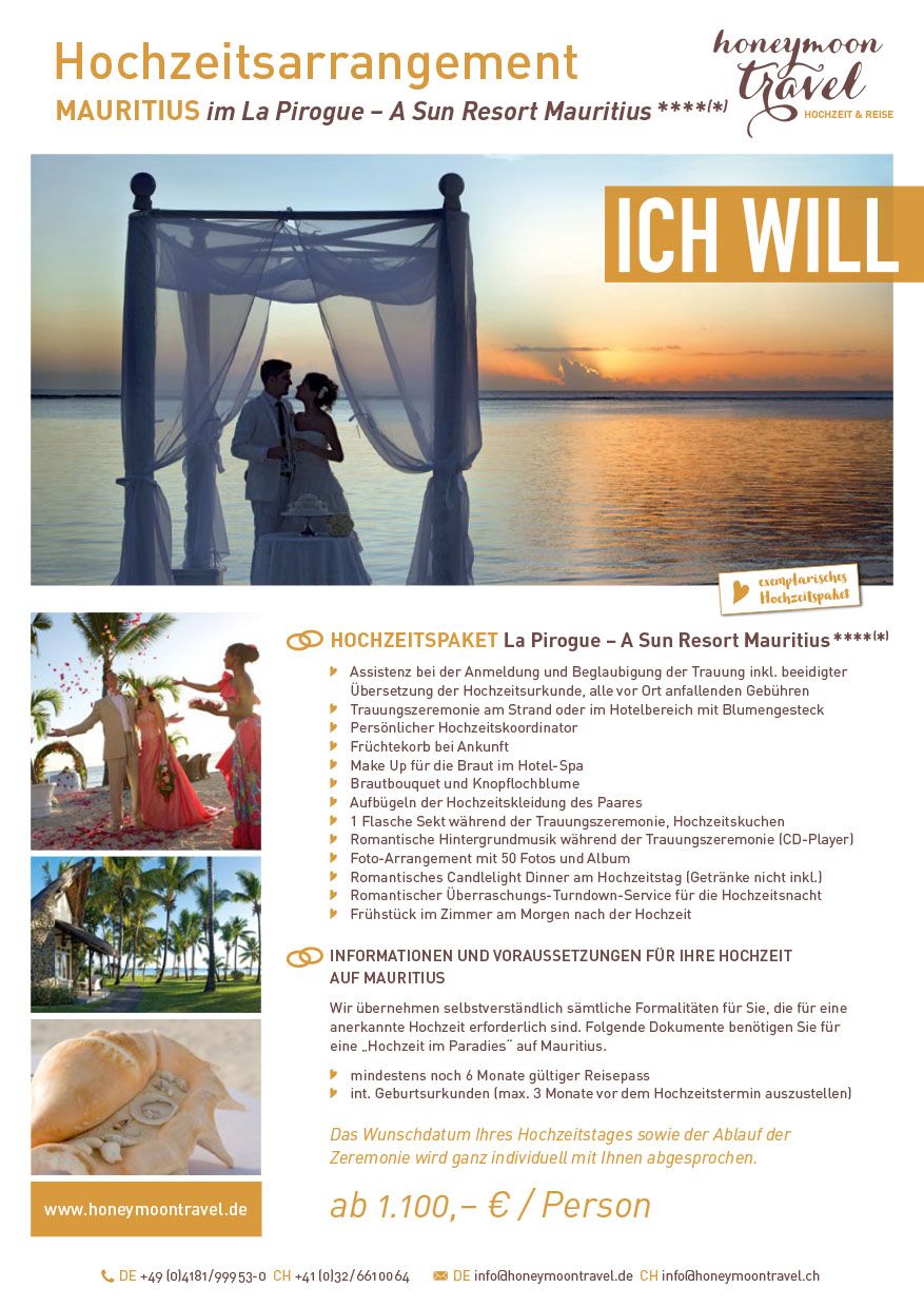 Hochzeitsreise nach Mauritius