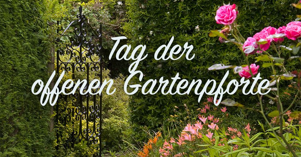 Blumengarten öffnet sich