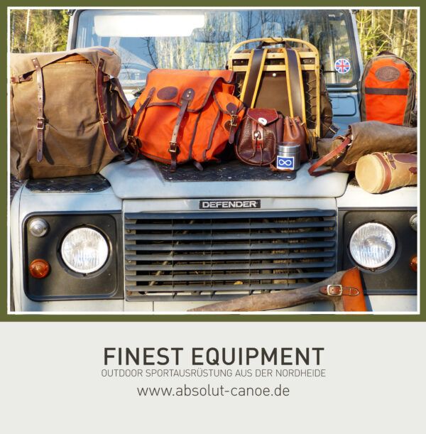 Frost River Taschen Anzeige mit Land Rover