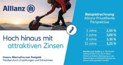 Beispielrechnung Allianz PrivatRente
