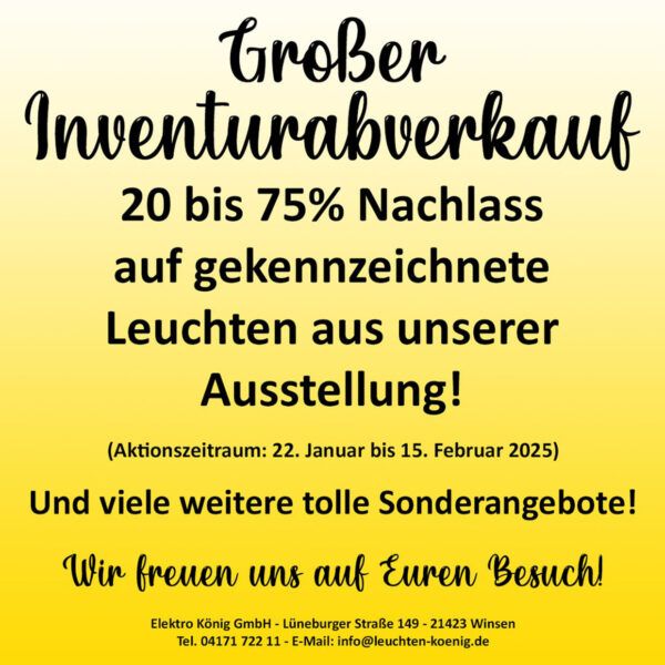 Nachlass Leuchten Koenig