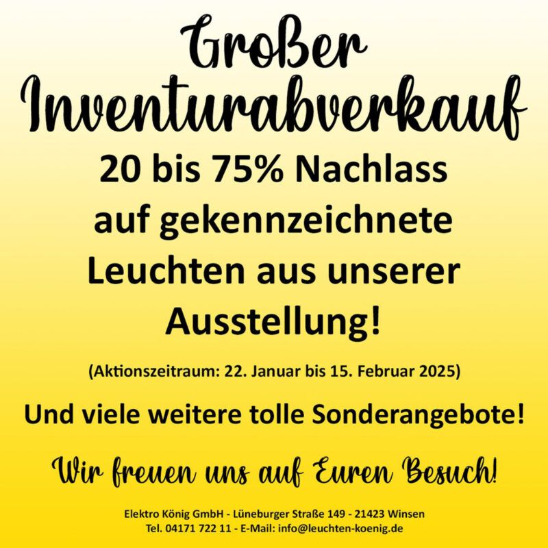 Nachlass Leuchten Koenig
