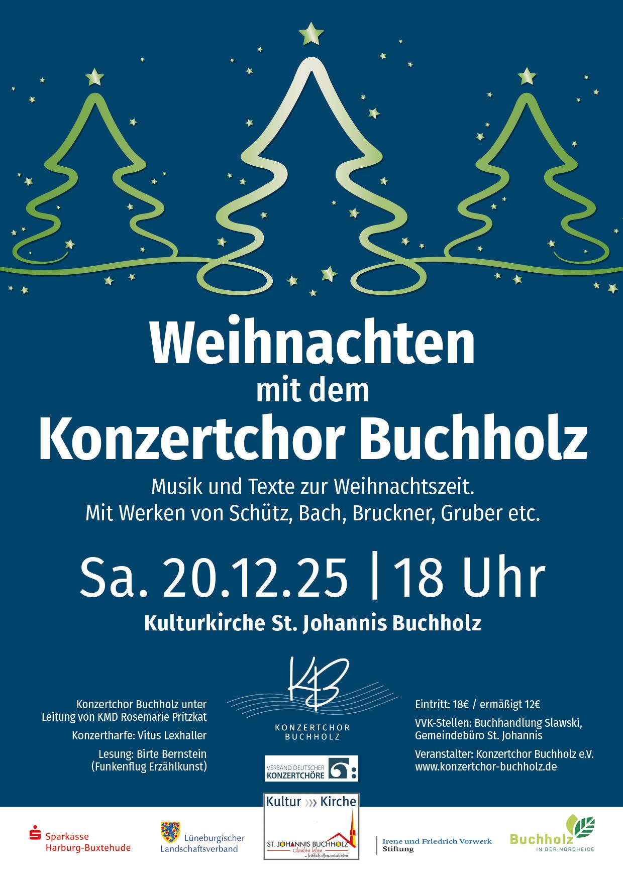 Weihnachtskonzert mit dem Konzertchor Buchholz e.V.